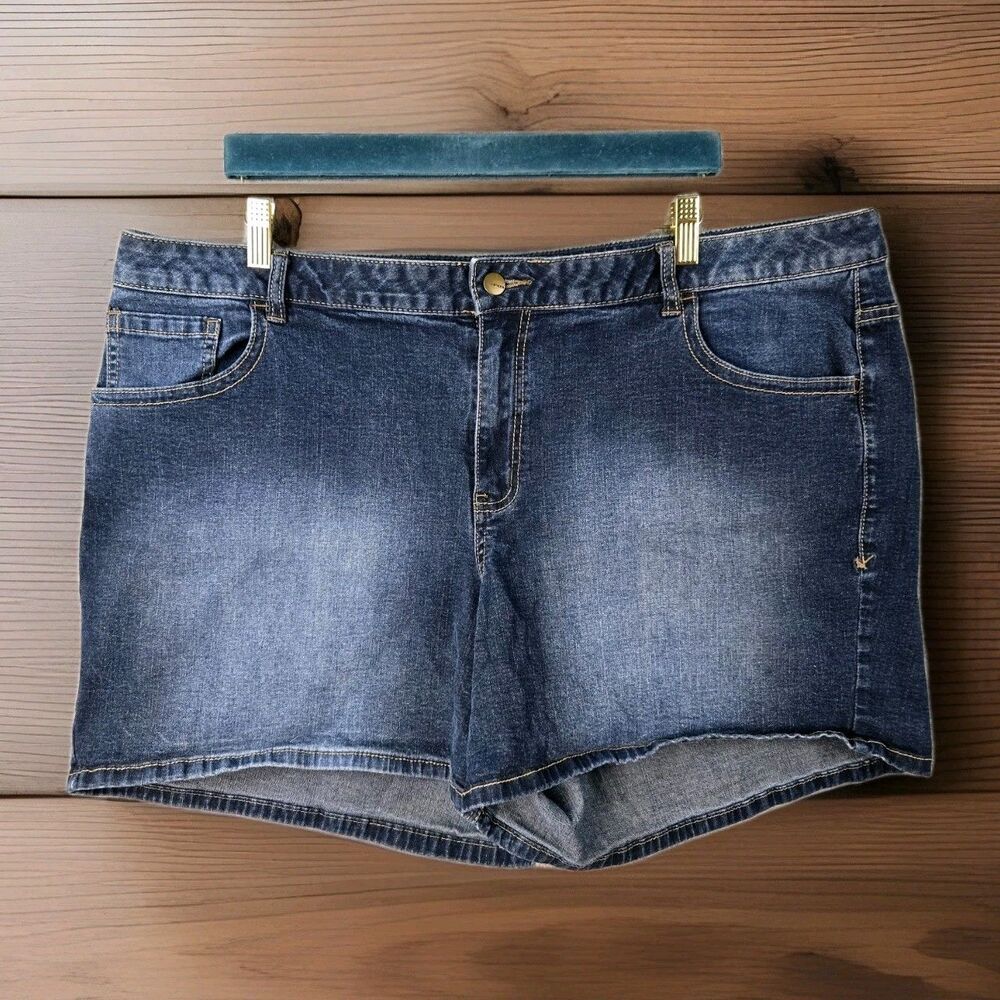 Venezia Jorts Jeans Womens Plus Size 24 Summer Casual Bottoms Comfortable